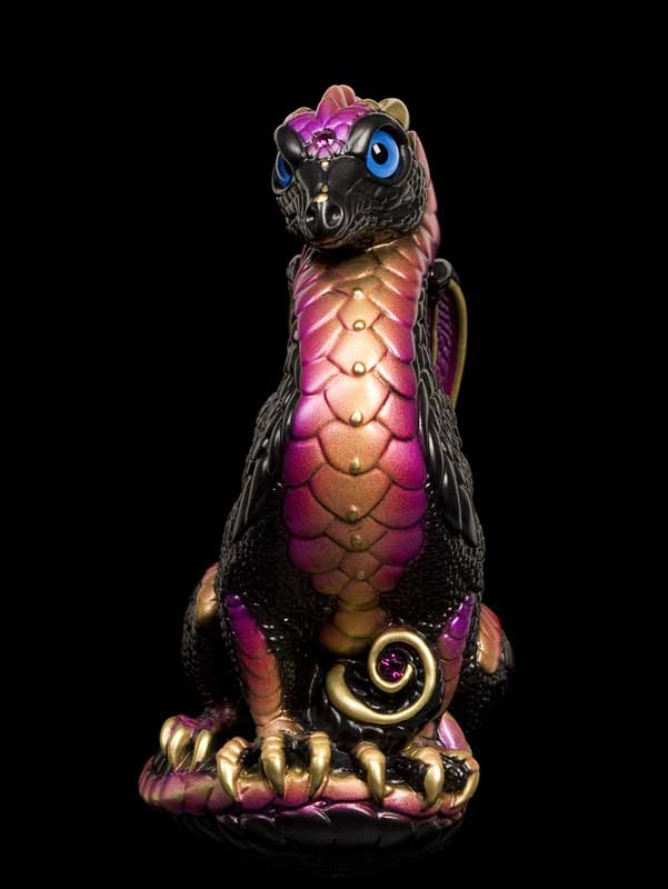 Windstone Editions collectable dragon sculpture - Bantam Dragon - Black Gold