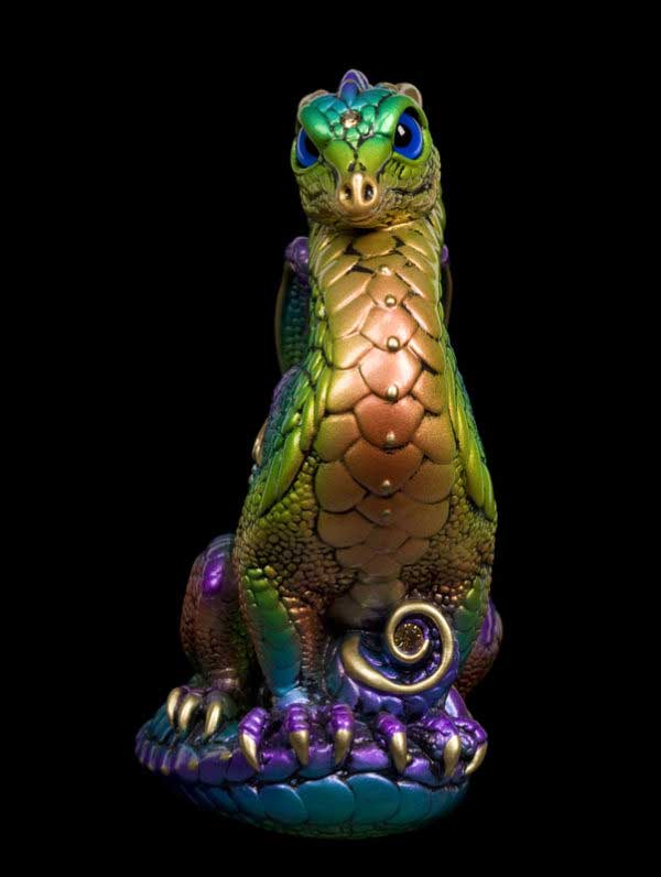 Windstone Editions collectable dragon sculpture - Bantam Dragon - Rainbow