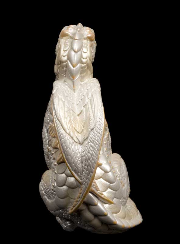 Windstone Editions collectable dragon sculpture - Bantam Dragon - White