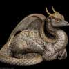 Windstone Editions collectible dragon figurine - Lap Dragon - Stone