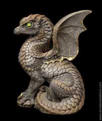 Windstone Editions collectible dragon figurine - Spectral Dragon - Stone
