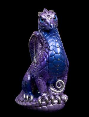 Windstone Editions collectable dragon sculpture - Bantam Dragon - Tanzanite