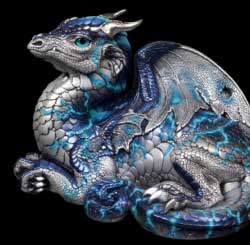 Old Warrior Dragon, Blue Lightning by Windstone Editions