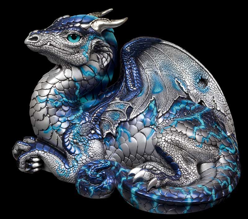 Old Warrior Dragon, Blue Lightning by Windstone Editions