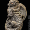 Young Dragon fantasy figurine. Hand-painted collectable sculpture by Windstone Editions painted in stone color.