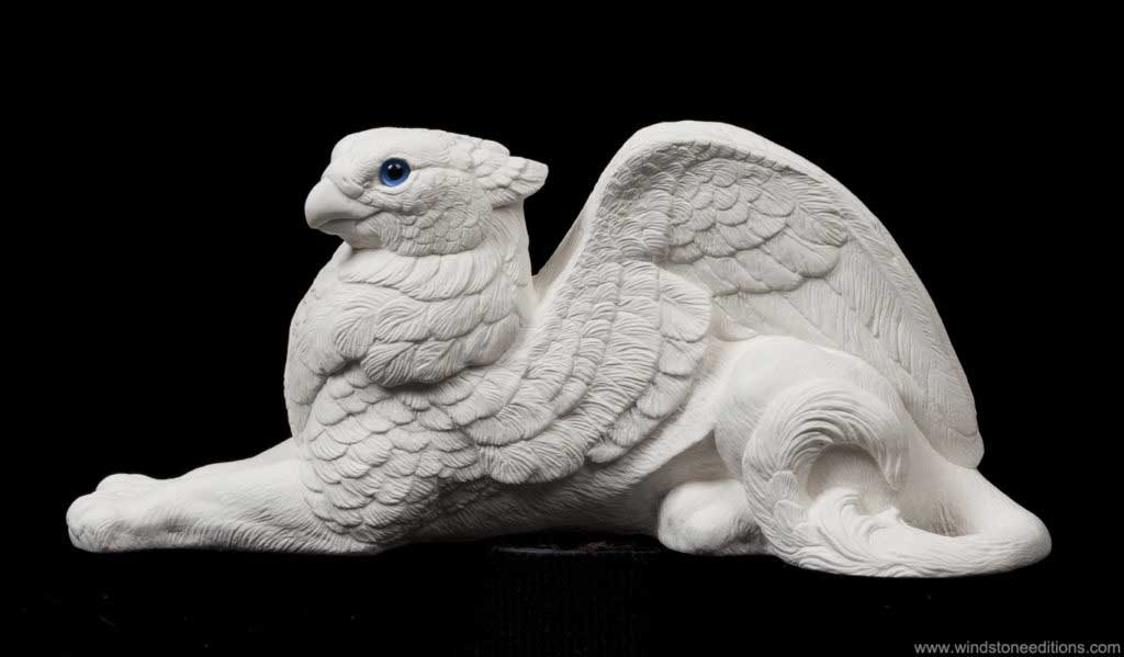 Paint Your Own Snerl Griffin unpainted fantasy figurine, customizable and ready to paint. DIY PYO sculpture by Windstone Editions.