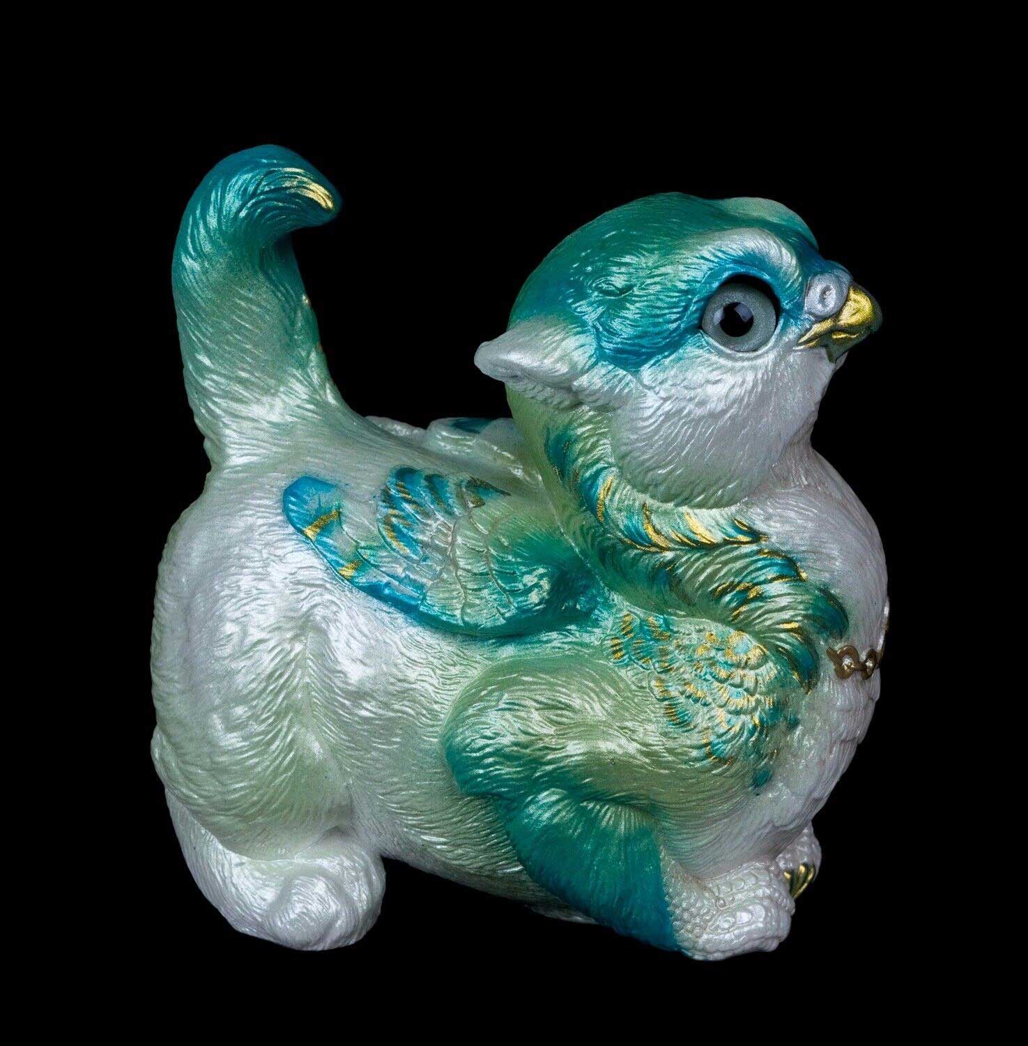 20230304-Seaglass-Crouching-Griffin-Chick-Test-Paint-1-by-Gina