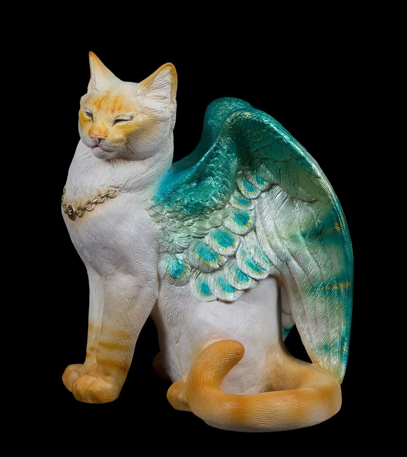 20230405-Seaglass-Eyes-Shut-Large-Bird-Winged-Flap-Cat-Test-Paint-1-by-Gina