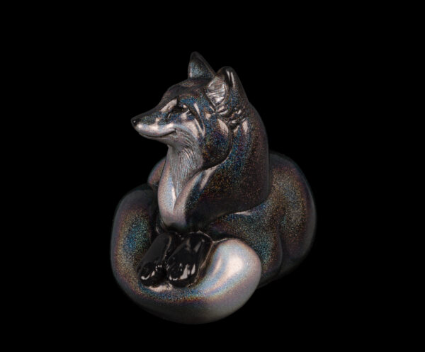 Pebble Red Fox - Rainbow Sparkle - Image 2