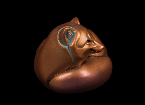 Pebble Arctic Fox - Copper Patina - Image 2