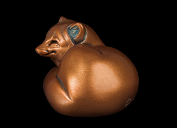 Pebble Arctic Fox - Copper Patina - Image 4