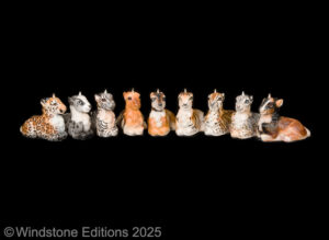 Gothic Unicorn Kid fantasy figurine. Hand-painted collectable sculpture by Windstone Editions in assorted Safari animal colors.