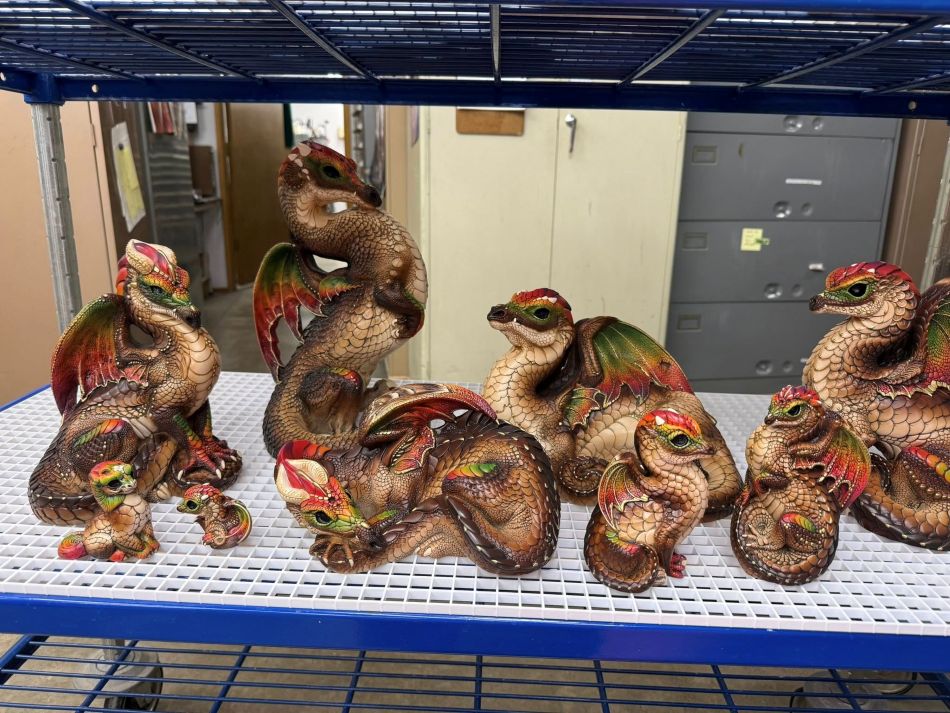 Windstone_test-paints_brown-red-green_dragons-qilin_Oct2025_950wide