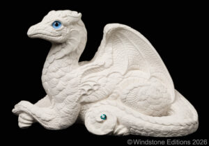 Paint-Your-Own Dragonfeathers fantasy figurine. Un-painted collectable sculpture by Windstone Editions