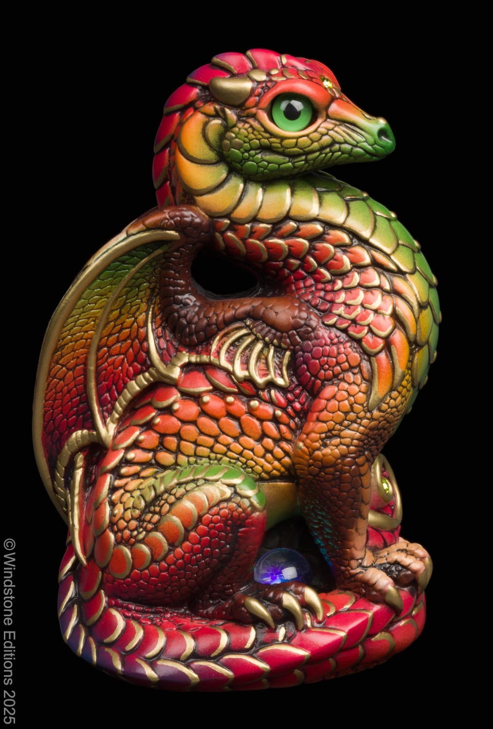 20260107-Gilded-Autumn-Bantam-Dragon-Test-Paint-1-by-Gina