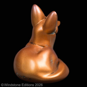 Bat Eared Pebble Fox Copper Patinar Pic2