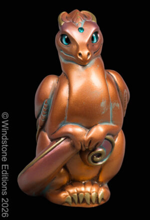 Pebble Rising Loaf Dragon Copper Patina Pic2