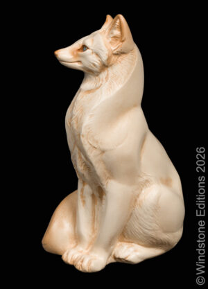 Sitting Grey Fox Ivory Pic2
