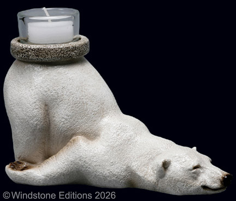 Bear Butt Candlelamp by Windstone Editions