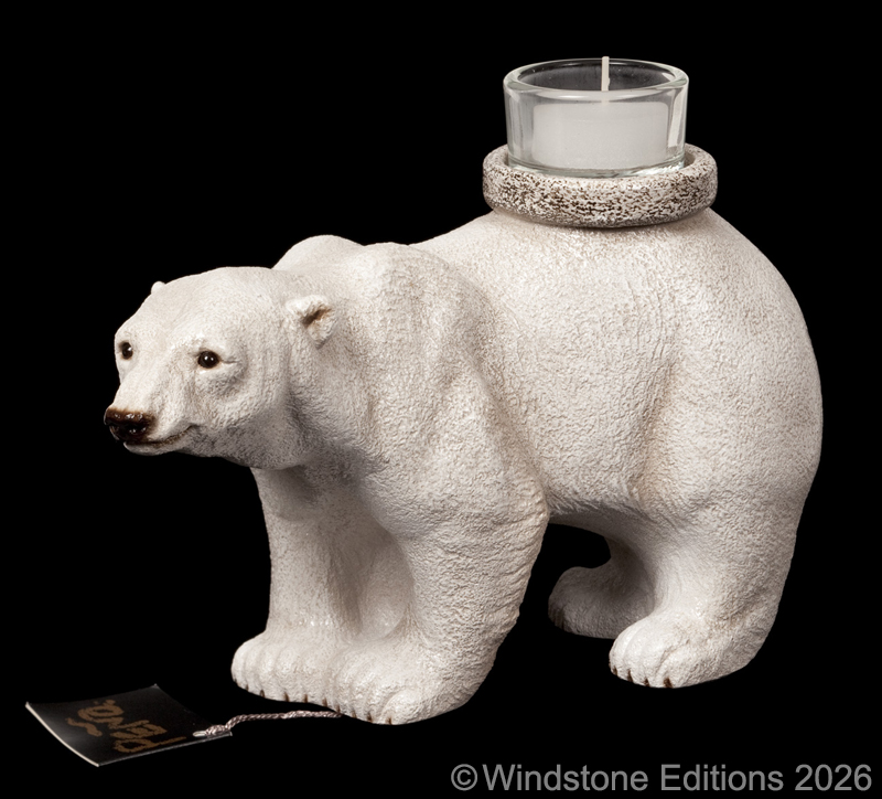 Bear Back Candlelamp by Windstone Editions