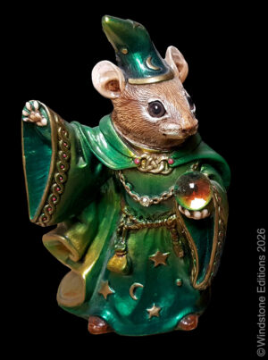 Mouse Wizard in Emerald by Windstone Editions