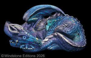 Mother Dragon in Peacock by Windstone Editions