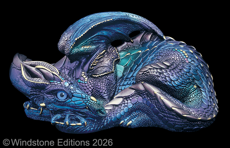 Mother Dragon in Peacock by Windstone Editions