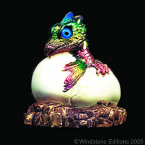 Hatching Dragon in Rainbow by Windstone Editions
