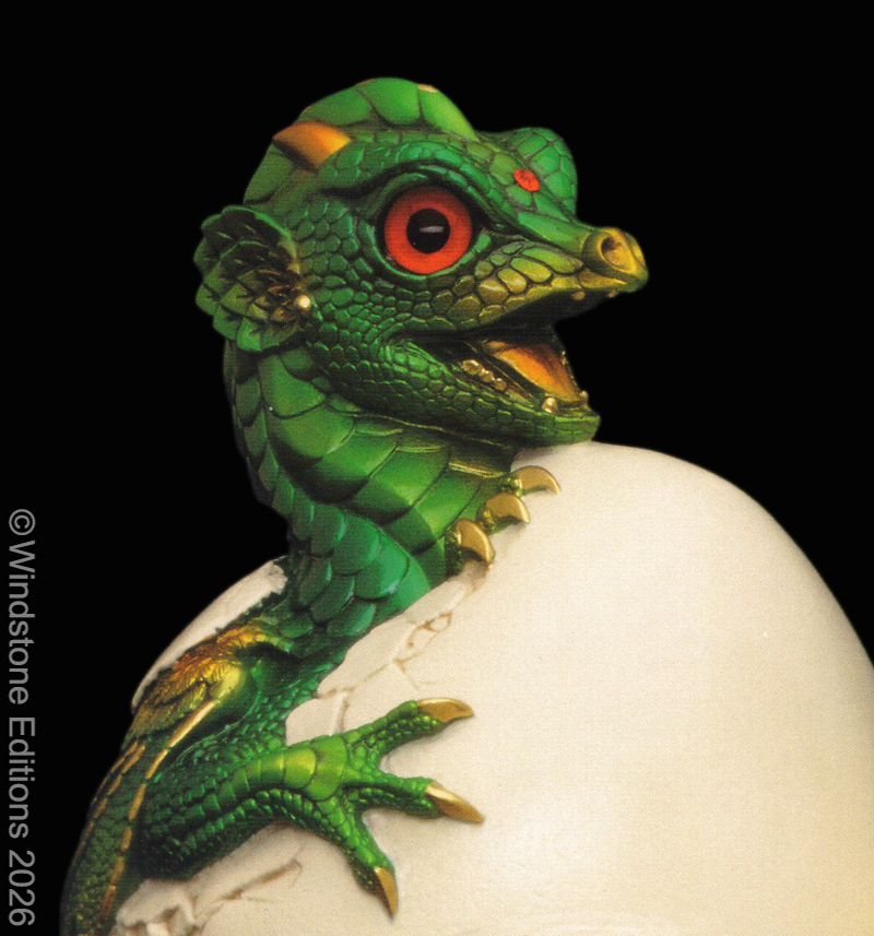Hatching Emperor Dragon in Emerald by Windstone Editions