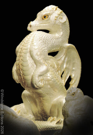 White Emperor Dragon with other white dragons