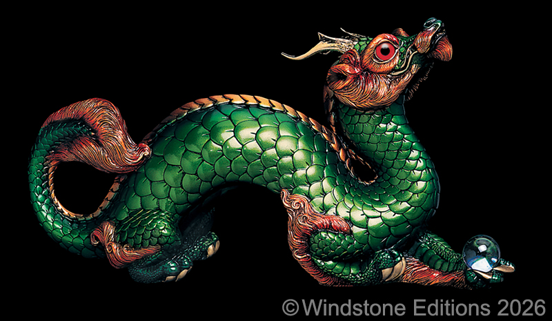 Oriental Dragon in Jade by Windstone Editions
