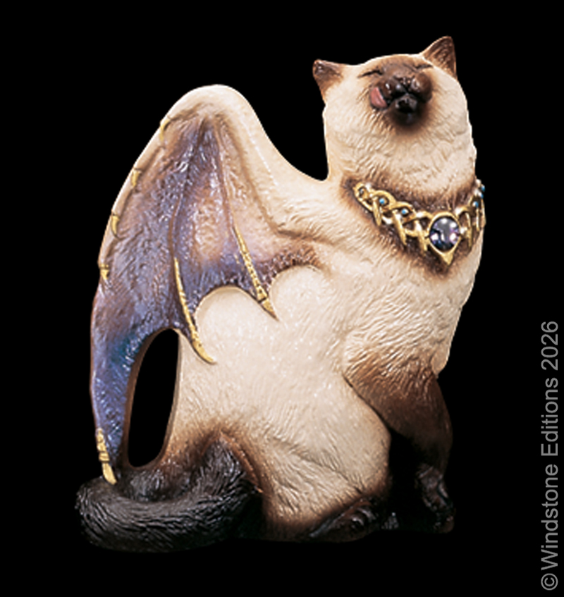 Siamese Bat Winged Flap Cat by Windstone Editions