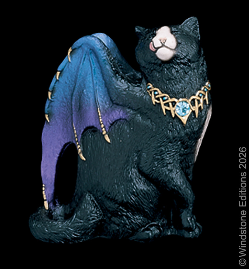 Bat Winged Flap Cat in Black by Windstone Editions