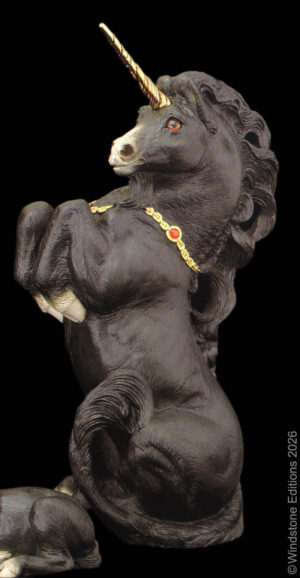 801 K Male Unicorn black by Windstone Editions