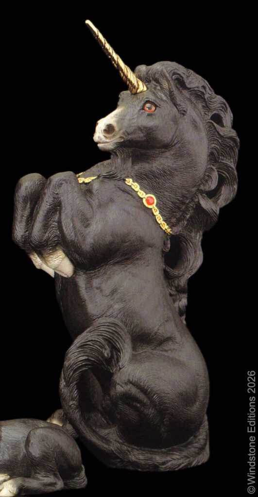 801 K Male Unicorn black by Windstone Editions