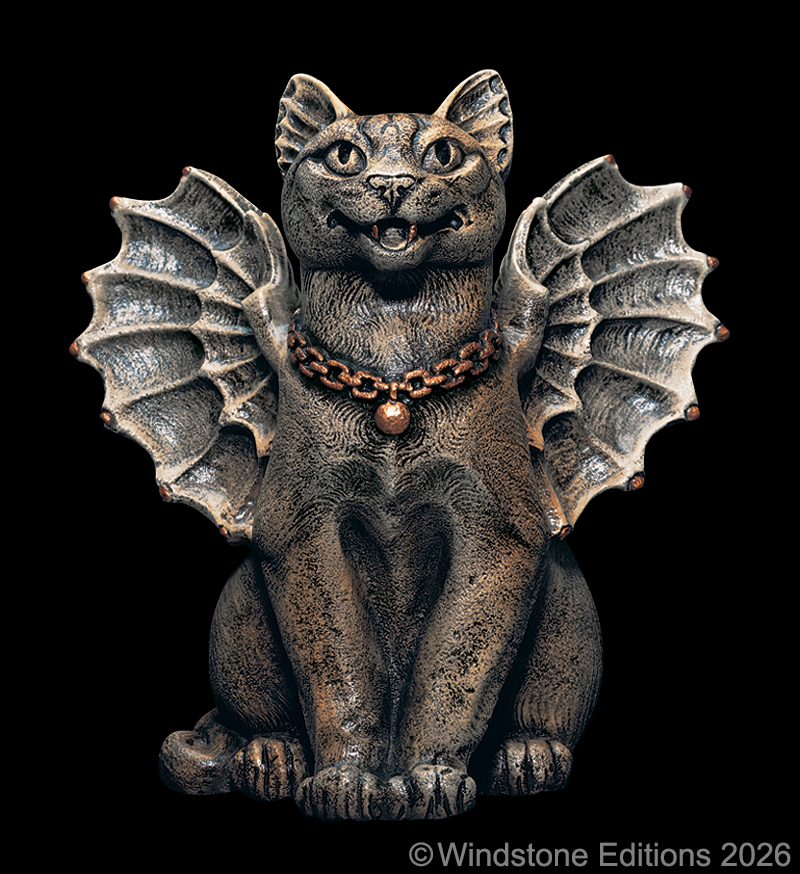 Happy Cat Gargoyle by Windstone Editions