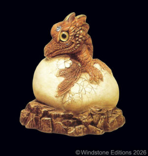 Brown Hatching Dragon by Windstone Editions