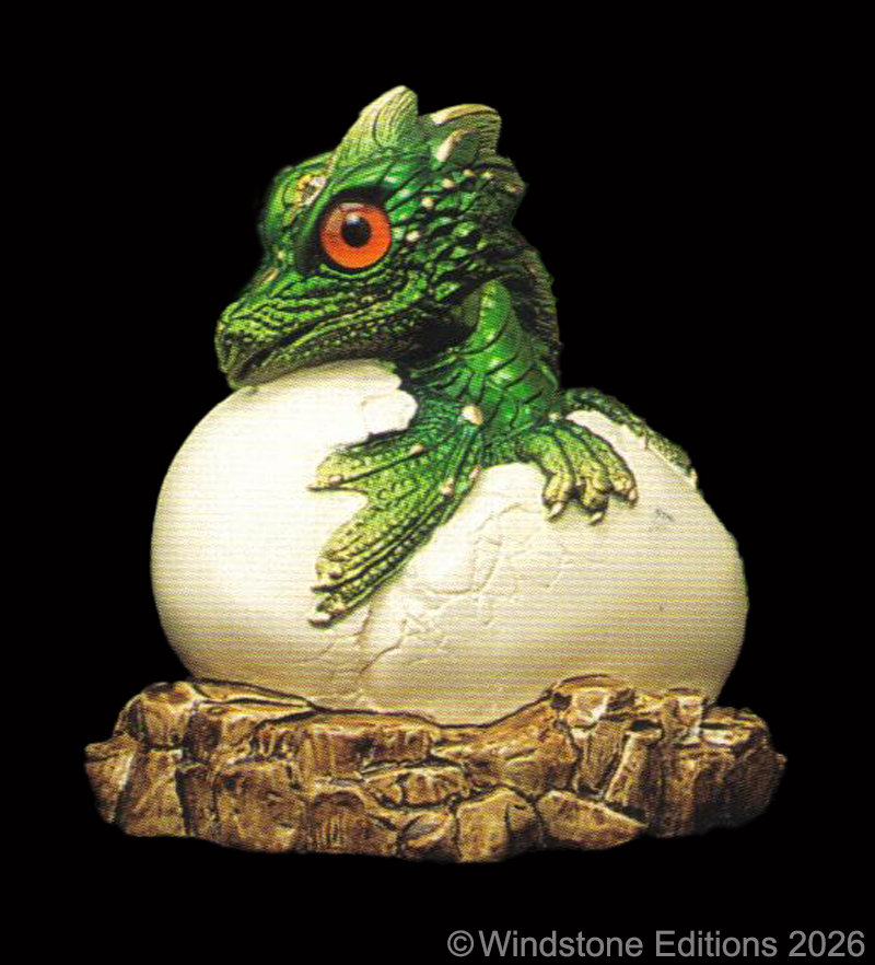 Emerald Hatching Dragon by Windstone Editions