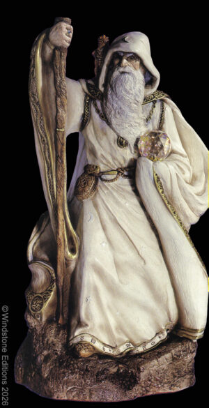 Large Wizard White Front view by Windstone Editions