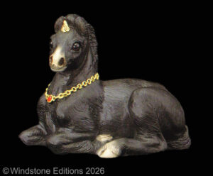 Baby Unicorn in Black by Windstone Editions