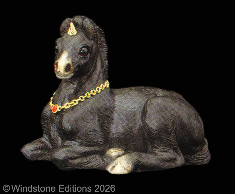 Baby Unicorn in Black by Windstone Editions