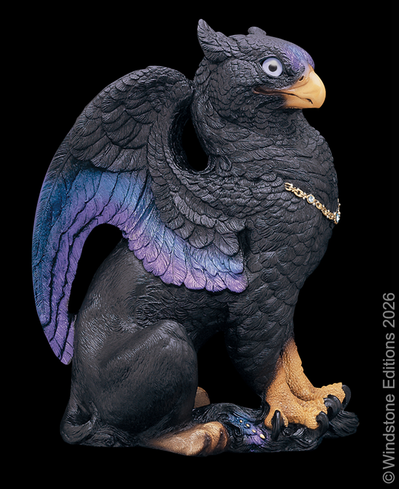 Male Griffin in Black by Windstone Editions