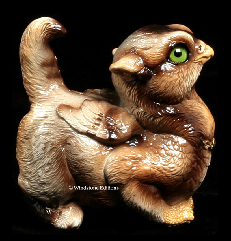 Crouching Griffin Chick in Wolf by Windstone Editions