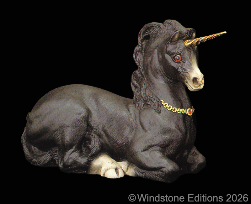 Mother Unicorn in Black by Windstone Editions