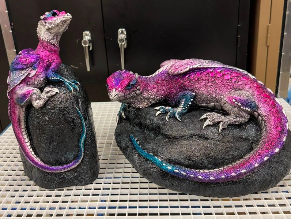 Windstone_test-paints_pink-silver_Razzle-Dazzle_rock-dragons_950wide_July2026