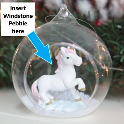 Unicorn in bubble ornament, courtesy of Google Image search