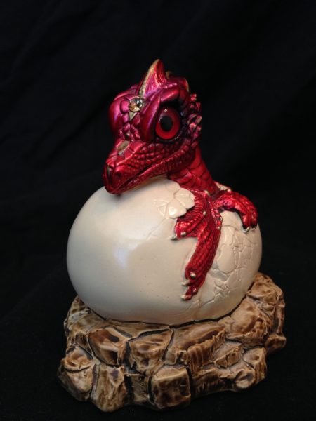 Hatching Dragon, Red, 1984