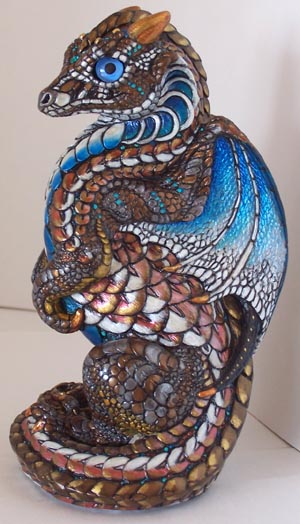 Bluebelly dragon, left side 