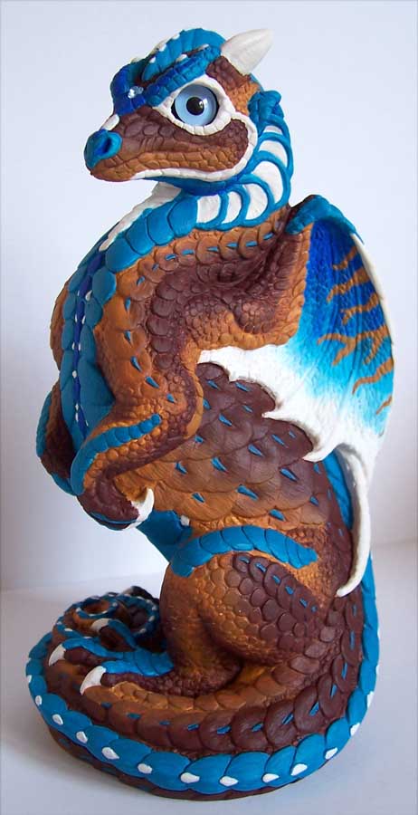 Brown and Blue Dragon 