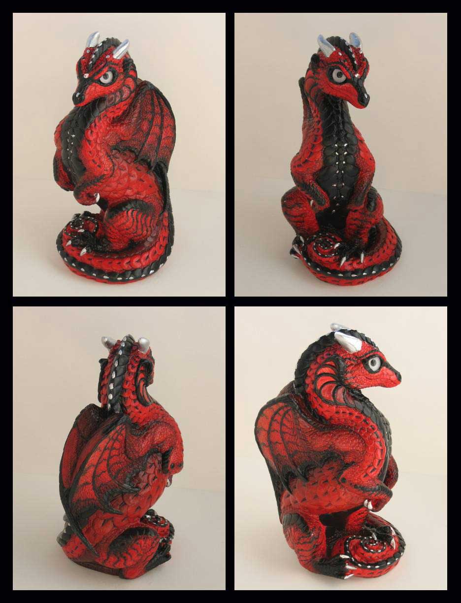 Red, Black and Silver Dragon for Eben